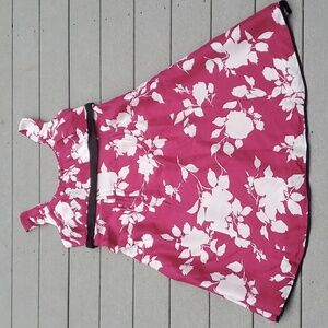 Monsoon UK Floral Print Sleeveless Silk Dress